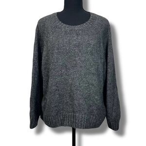 Old Navy Crew Neck Wool Blend Sweater Size XL Grey